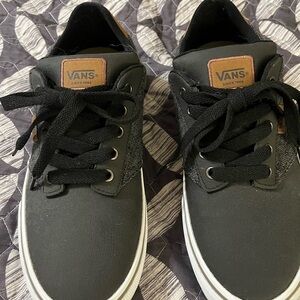 Vans Men's Black and Brown Sneakers